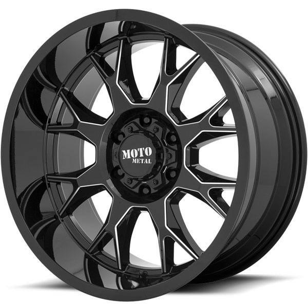 Moto Metal MO806 Talon Gloss Black with Milled Spokes