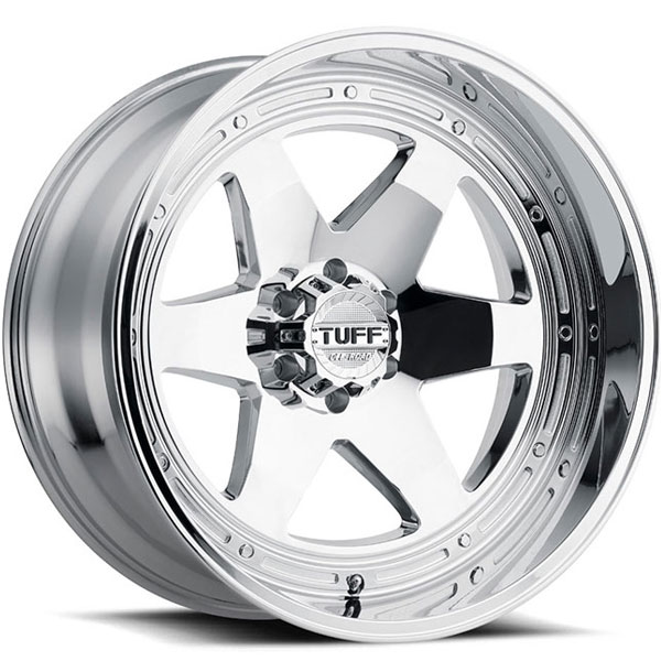TUFF Wheels TUFF-10-CAP Black and Green Center Cap