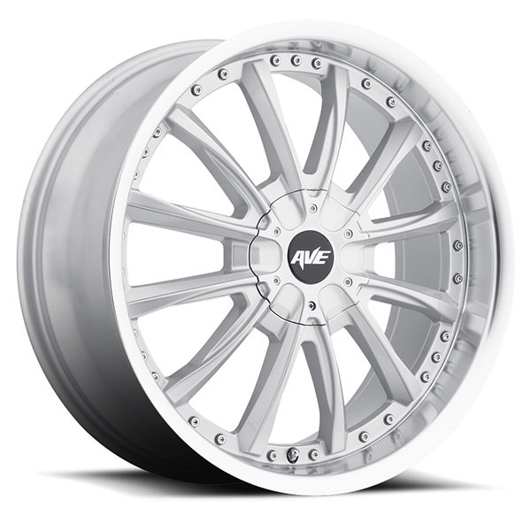 Avenue 611 Gloss Silver with Machined Lip Center Cap