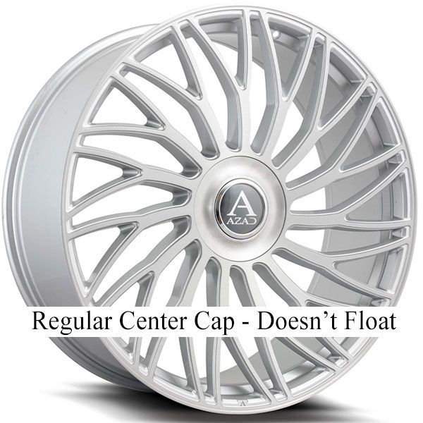 Azad AZ717 Brushed Silver Center Cap
