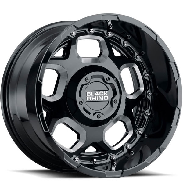Black Rhino Gusset Gloss Black Center Cap
