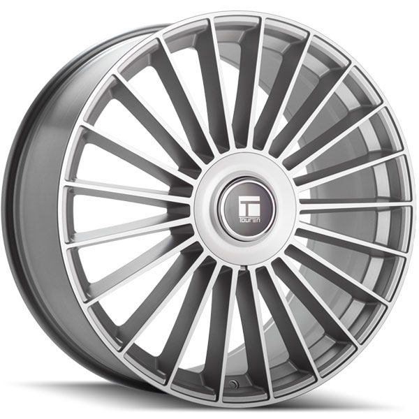 Touren TR10 3610 Satin Silver Machined Center Cap