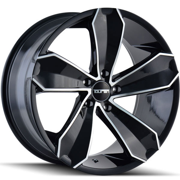 Touren TR71 Black with Machined Face Center Cap