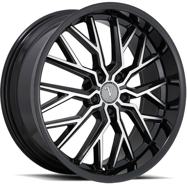 Velocity VW 32 Black with Machined Face Center Cap