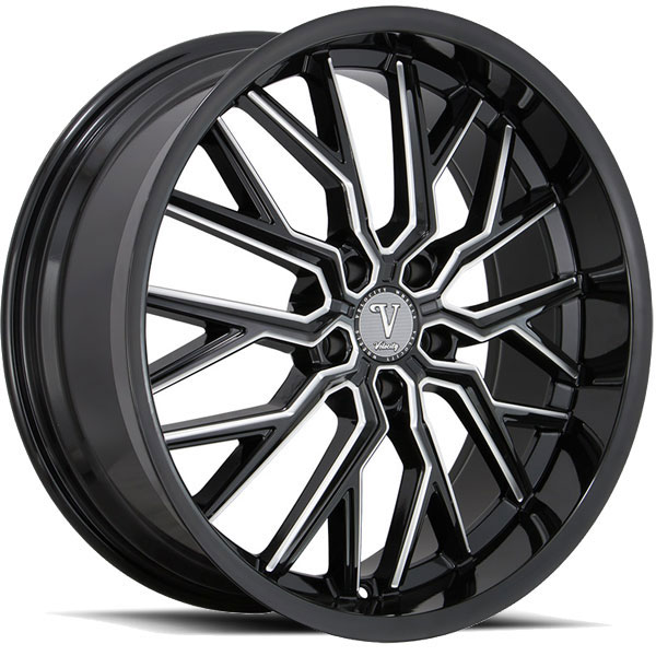Velocity VW 32 Black with Milled Spokes Center Cap