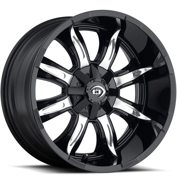 Vision 423 Manic Gloss Black with Machined Face Center Cap