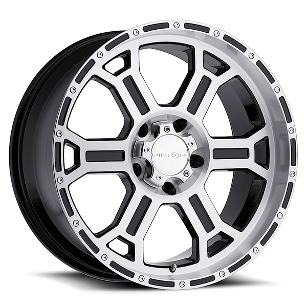 Vision Off-Road 372 Raptor Gloss Black Machined Center Cap