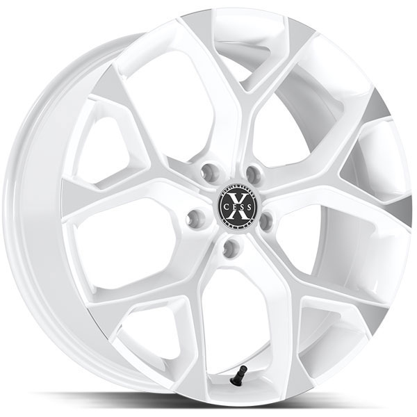 Xcess X05 5 Flake White with Machined Face Center Cap