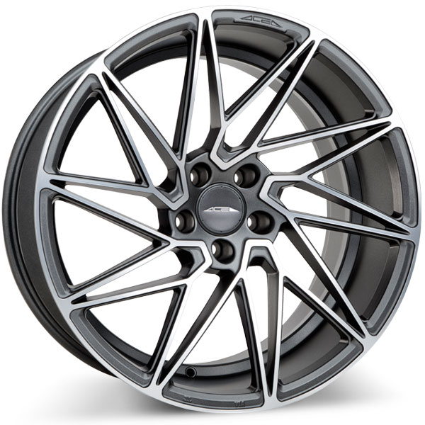 Ace Alloy Driven D716 Matte Mica Grey with Machined Face