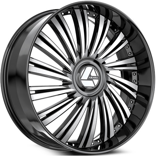 Azara AZX-102 Gloss Black with Machined Face
