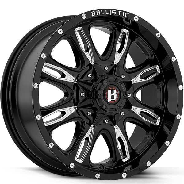 Ballistic 953 Scythe Gloss Black with Milled Spokes