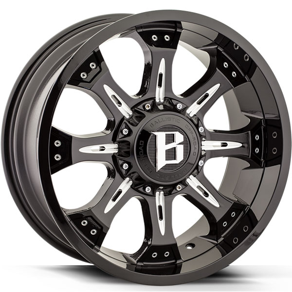 Ballistic 973 Scorpion Gloss Black with Milled Spokes