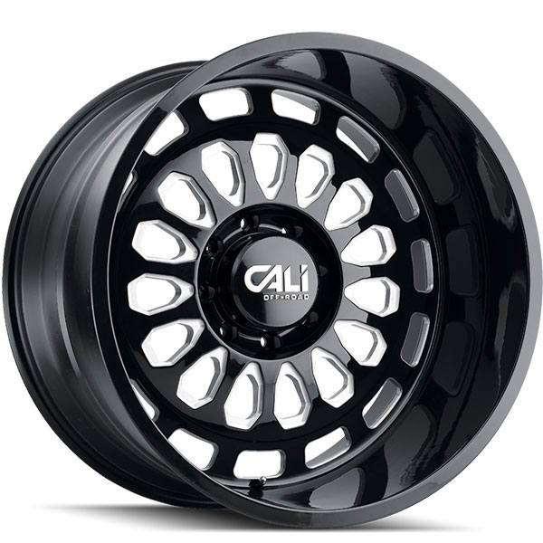 Cali Offroad Paradox 9113 Gloss Black with Milled Spokes