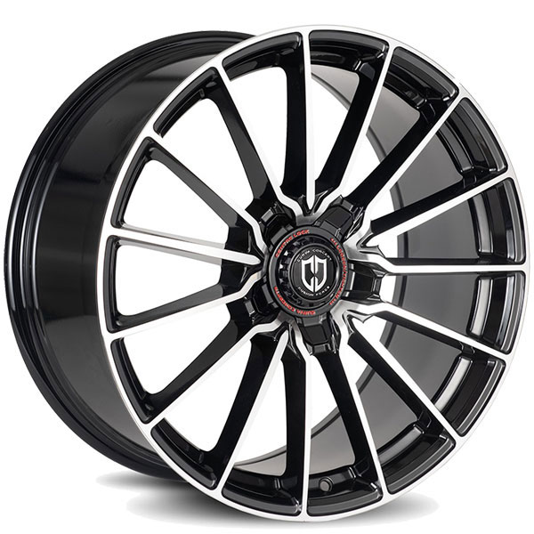 Curva Concepts CFF75 Tinted Black with Machined Face