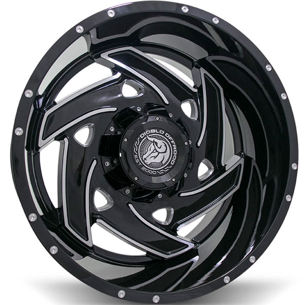 Diablo Offroad Klaw Black with Milled Spokes