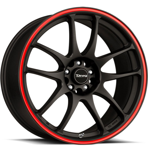 Drag DR-31 Flat Black with Red Stripe
