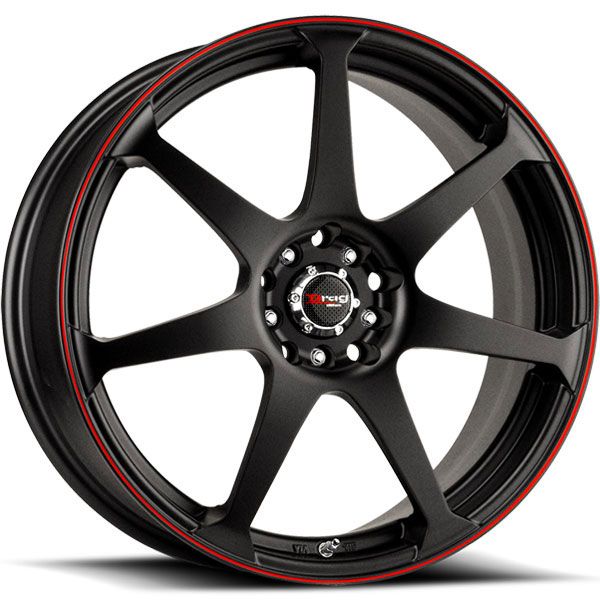 Drag DR-33 Flat Black with Red Stripe
