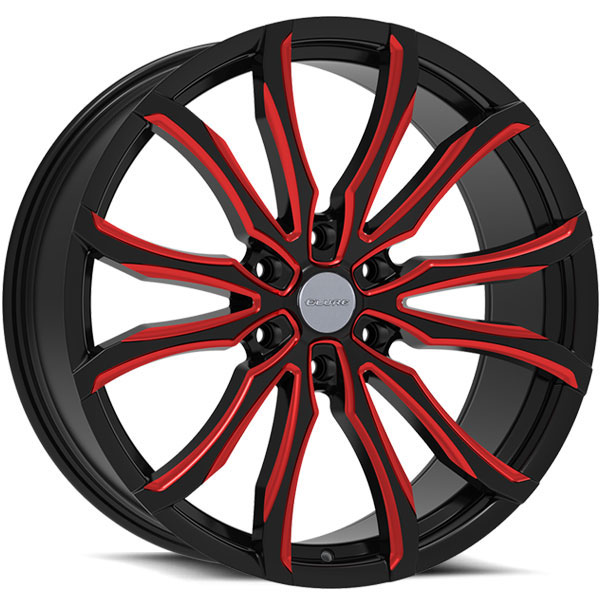 Elure 052 Black with Red Milled Spokes