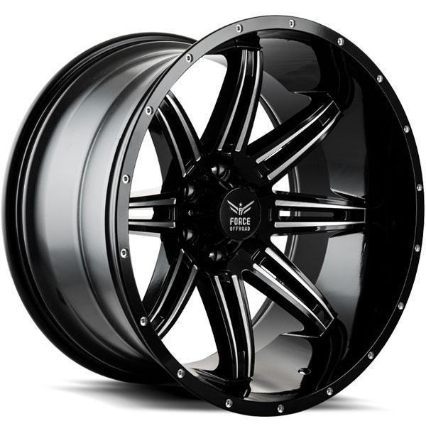 Force Off-Road F32 Black with Milled Spokes