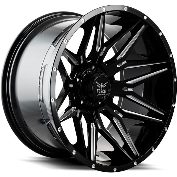 Force Off-Road F34 Black with Milled Spokes