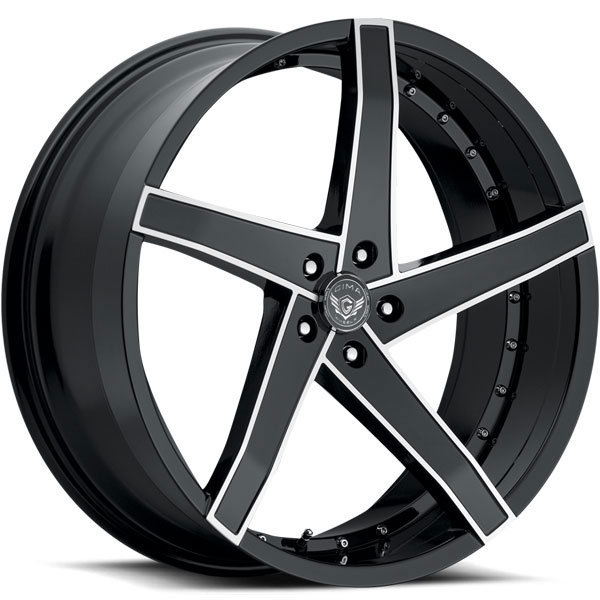 Gima Vortex Black with Machined Spoke Edges