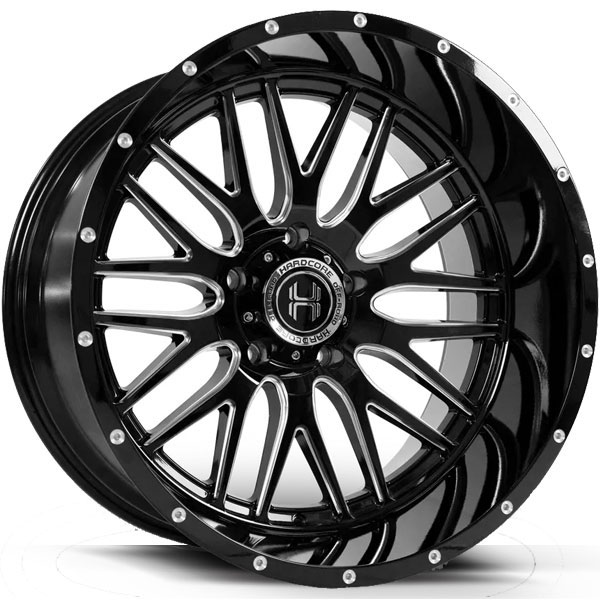 Hardcore Off-Road HC19 Gloss Black with Milled Spokes