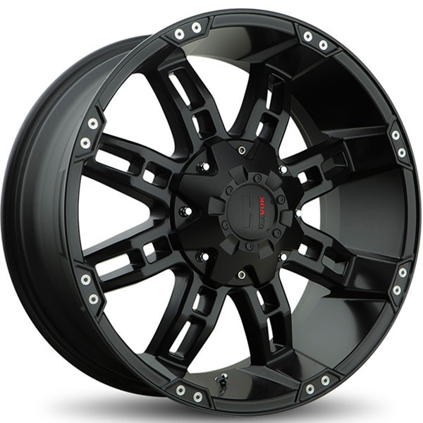 Havok Off-Road H103 Matte Black with Milled Rivets