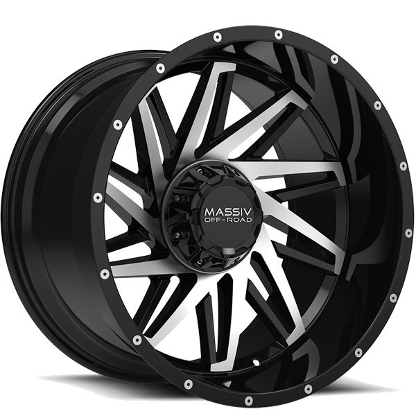 Massiv Offroad OR3 Gloss Black with Machined Face