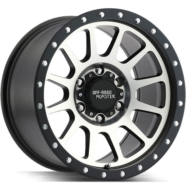 Off-Road Monster M10 Flat Black with Machined Face
