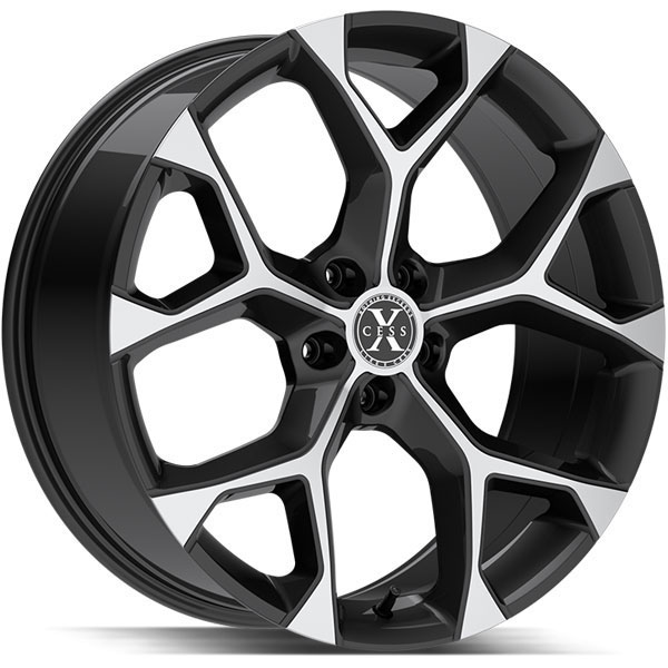 Xcess X05 5 Flake Gloss Black with Machined Face