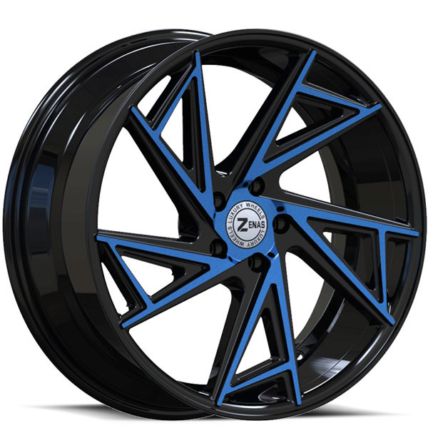 Zenas ZW04 Gloss Black with Blue Face